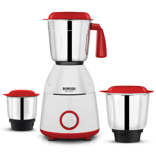 Borosil Best 500w Mixer Grinder 3 Jars