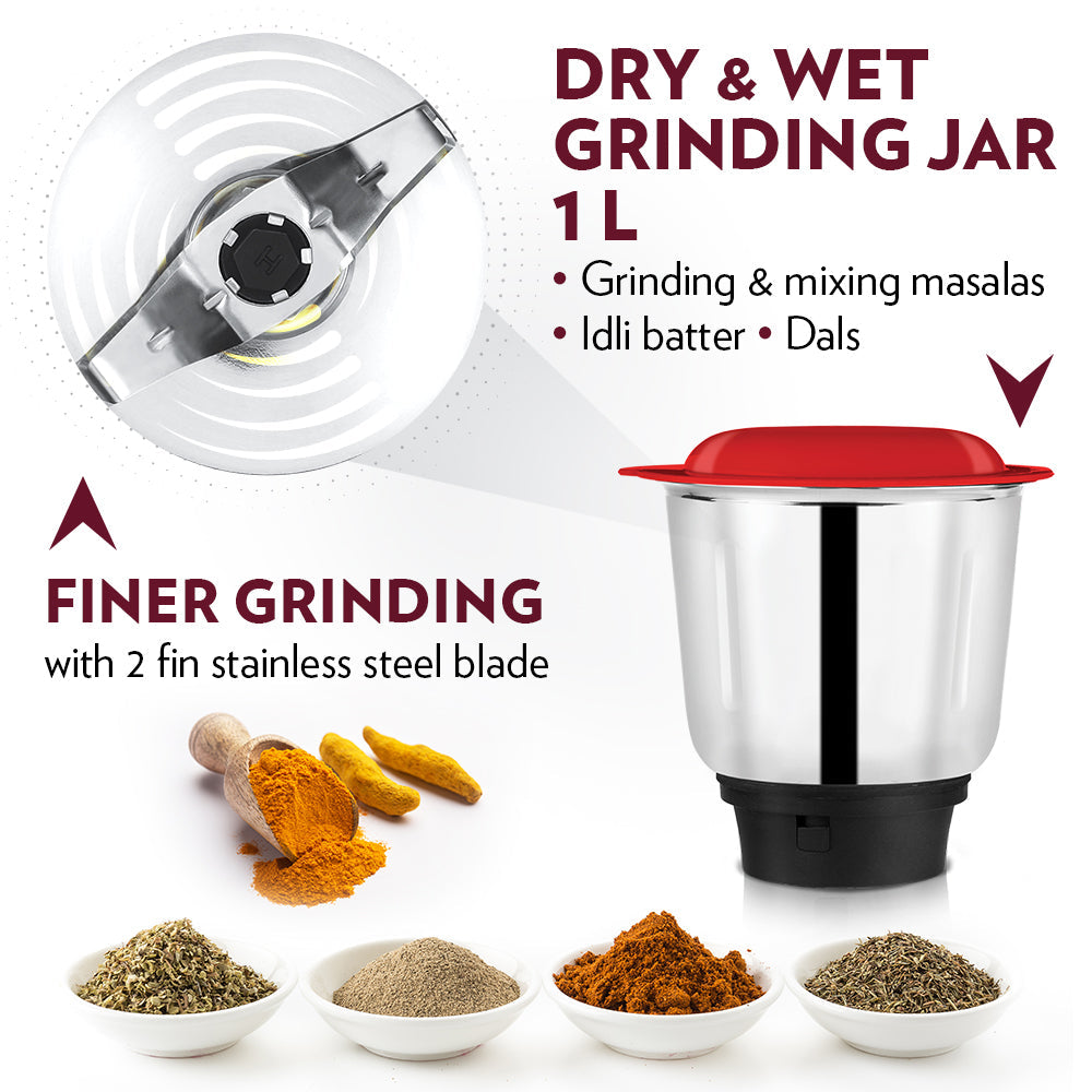 Borosil Best 500w Mixer Grinder 3 Jars