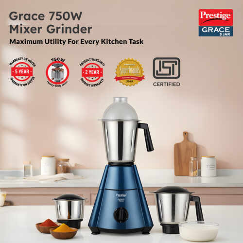 Prestige Grace Mixer Grinder (750W)