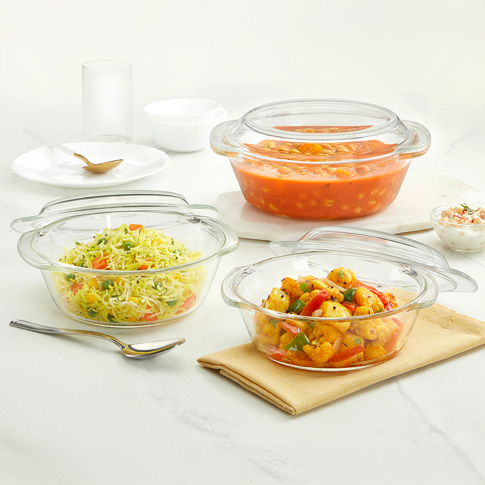 Borosil Round Casserole (1 L)