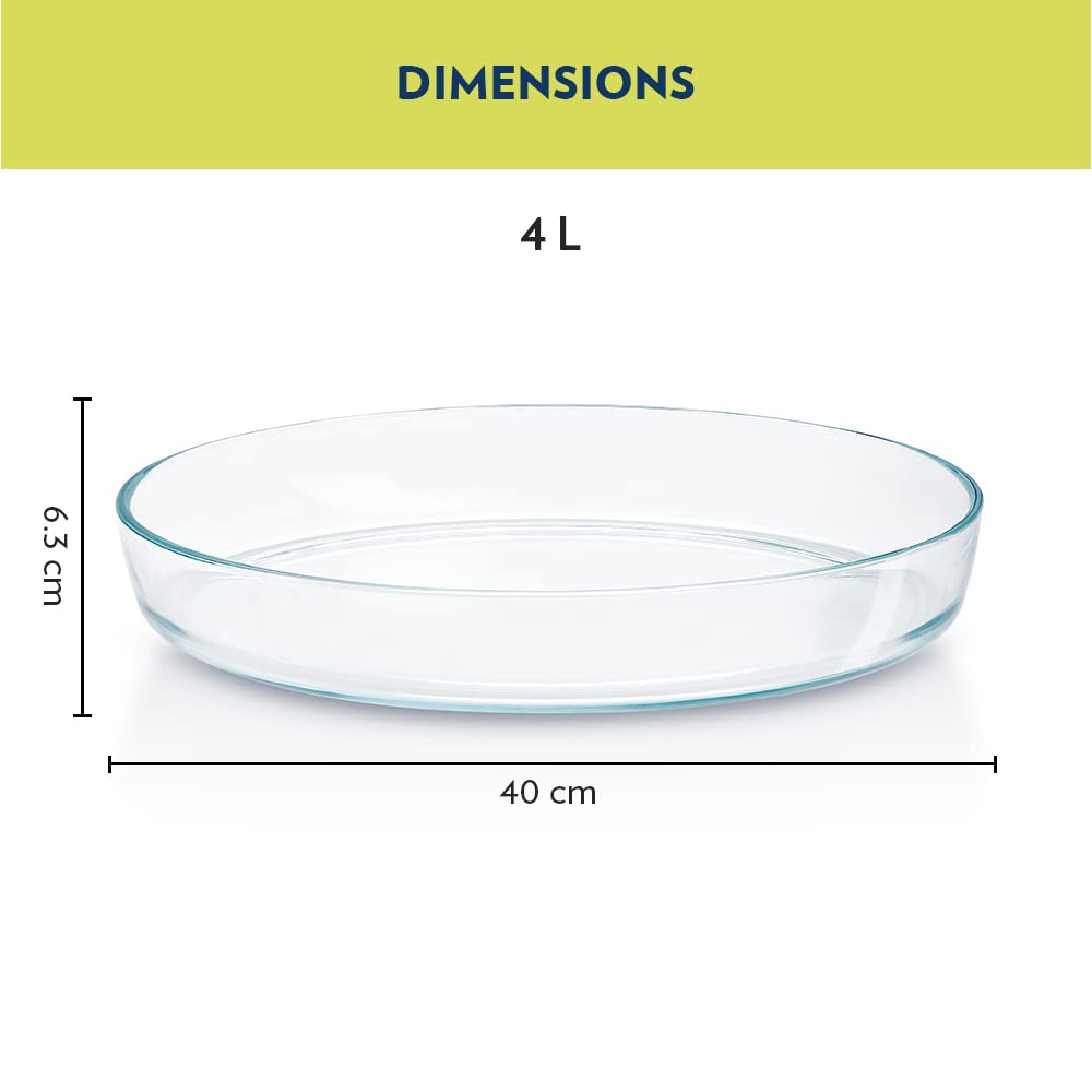 Borosil Oval Baking Dish (4 L)