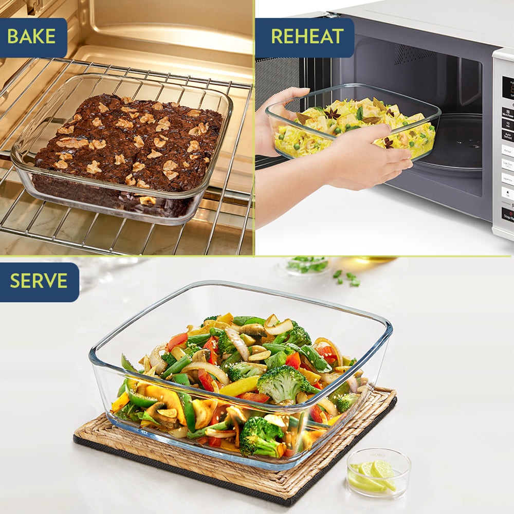 Borosil Everyday Square Dish (1.6 L)