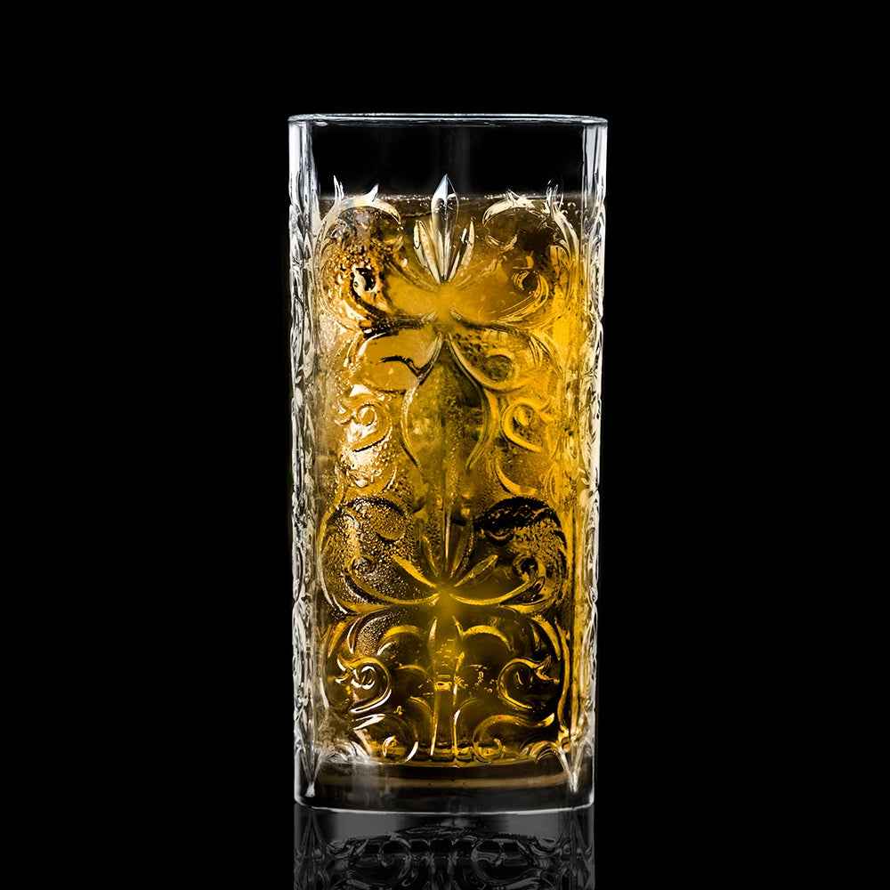 RCR Tattoo Highball Tumbler Glass, Set of 6 (368 ml)