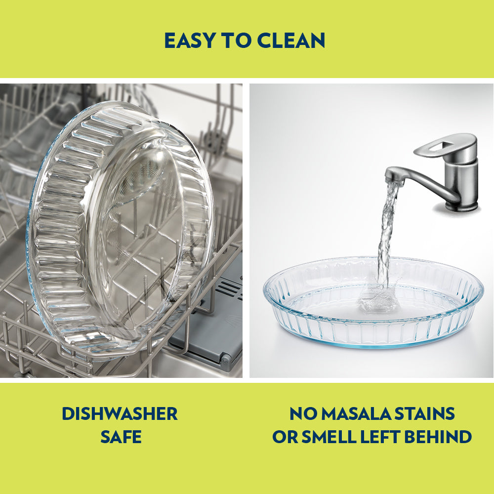 Borosil Fluted Dish (1.2 L)