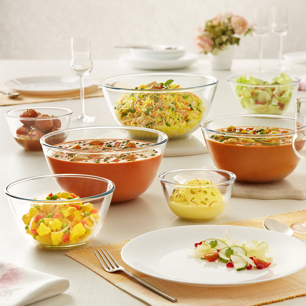Borosil Mixing Bowl with Lid (1 L)