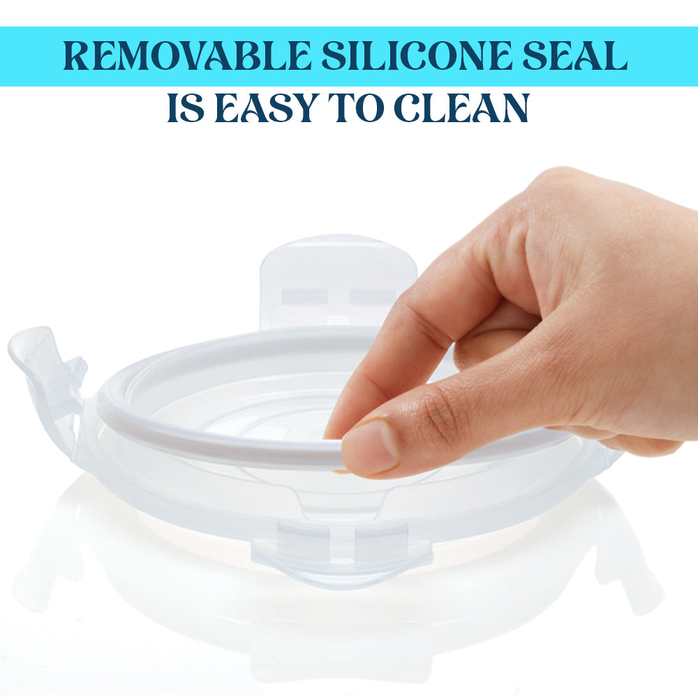 Borosil Klip N Store Round Glass Container (950 ml)