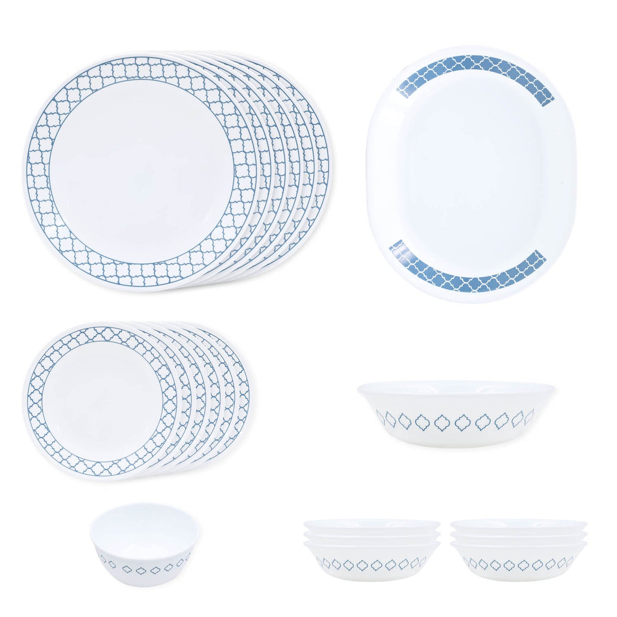 Corelle Livingware Round Denham Dinner Set (21 Piece)