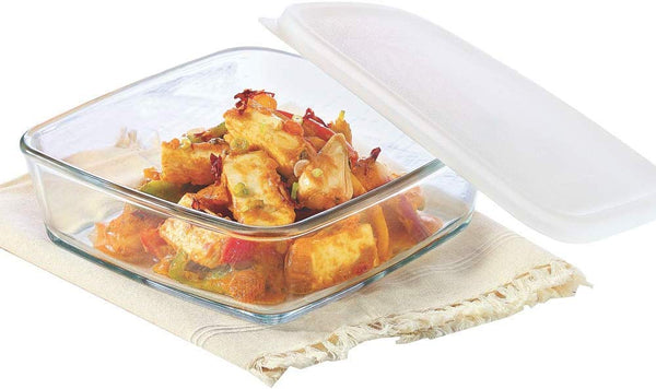 Borosil Square Dish with Lid (1.6 L)