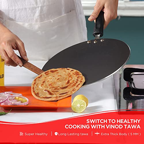 Vinod Zest Inducto Non-Stick Concave Roti Tawa (24 cm)
