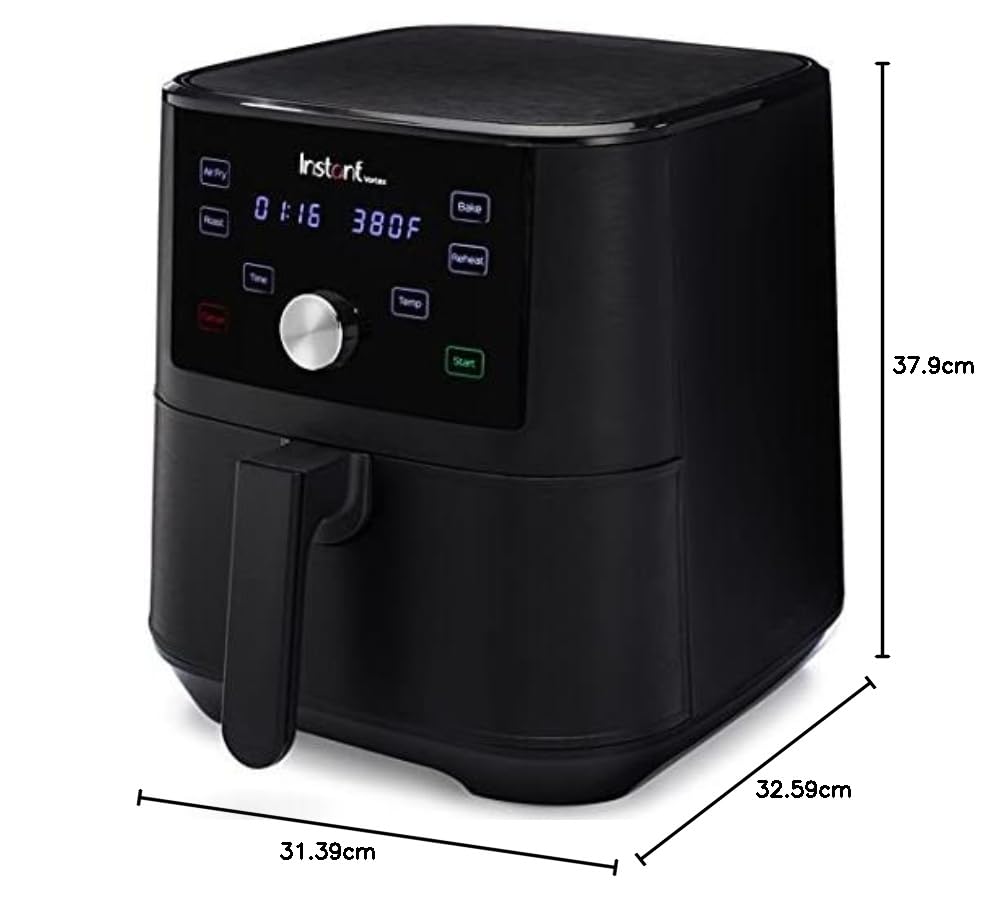 Instant Pot Vortex Air Fryer, Black (4L) (1700W)