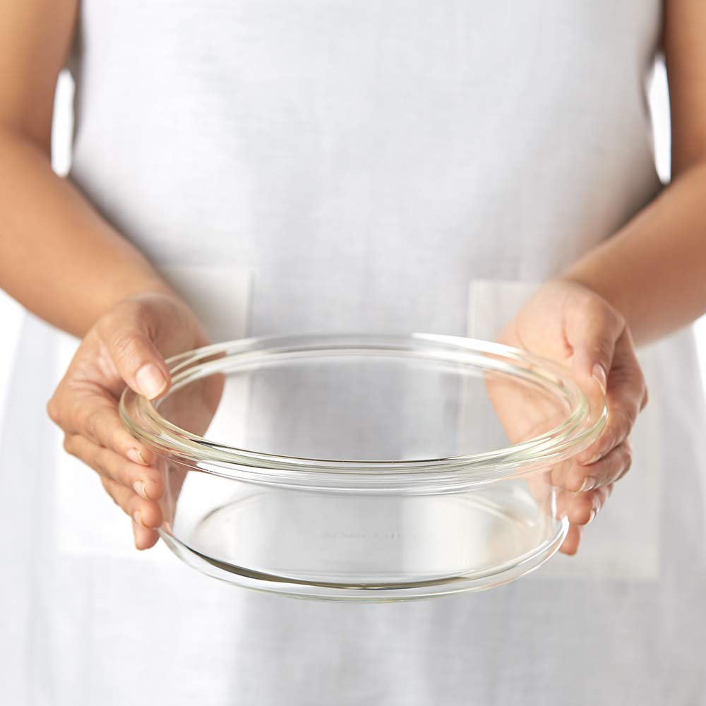 Borosil Round Cake Dish Easy Grip (1.4 L)