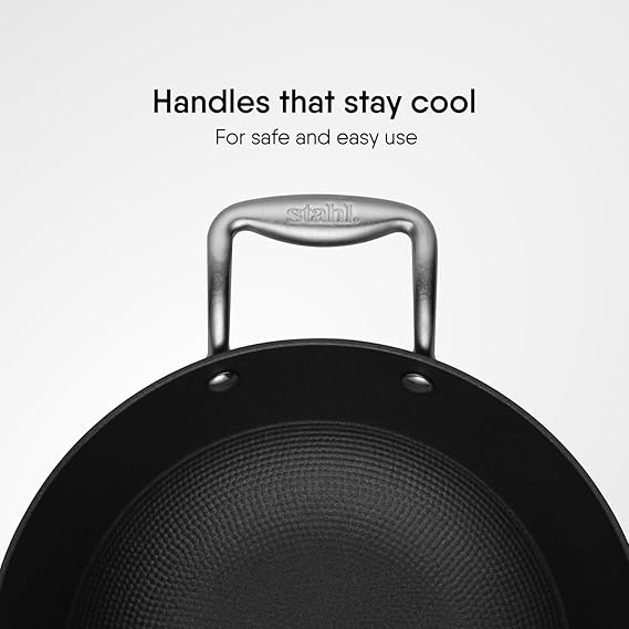 Stahl Blacksmith Hybrid Enamelled Cast Iron Kadhai – 1.3L