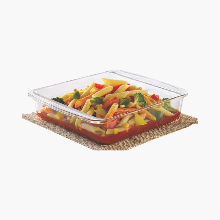 Borosil Square Dish with Handle without Lid (1.6 L)