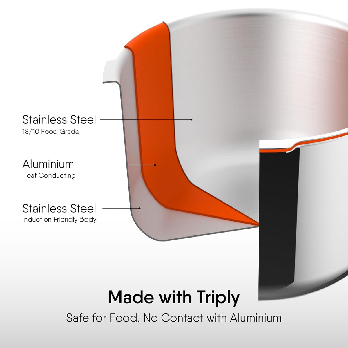 Stahl Versatil 3L Triply Pressure Cooker