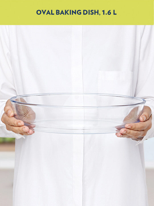 Borosil Oval Baking Dish (1.6 L)