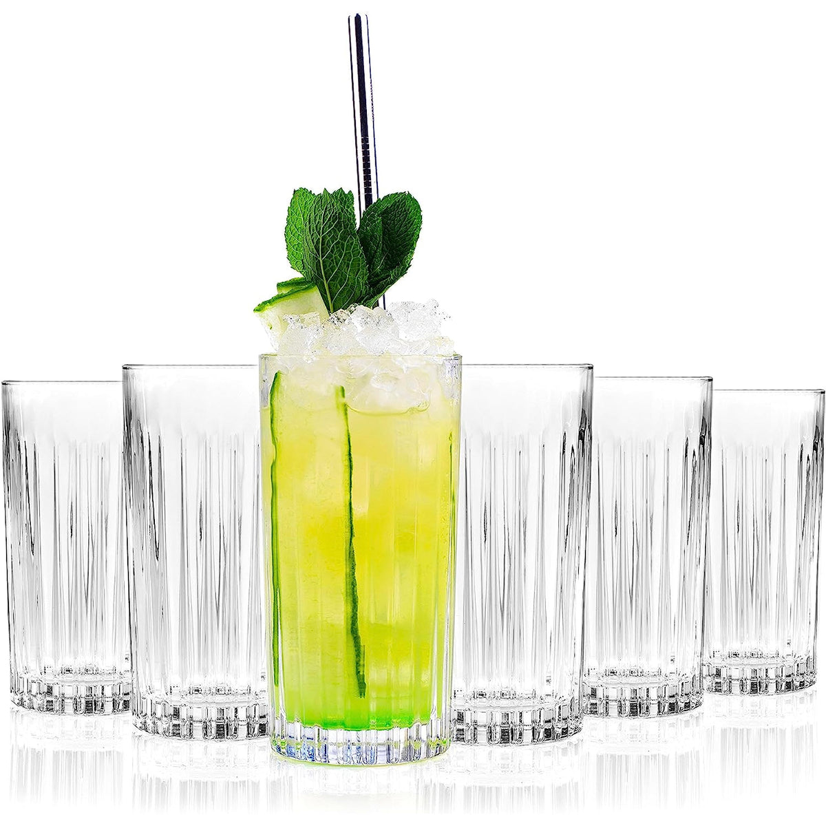 RCR Timeless Highball Tumblers, Set of 6 (440 ml)