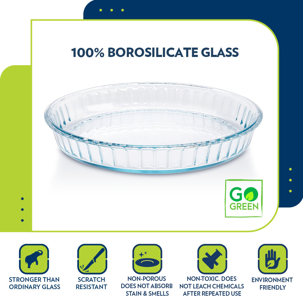 Borosil Fluted Dish (1.2 L)