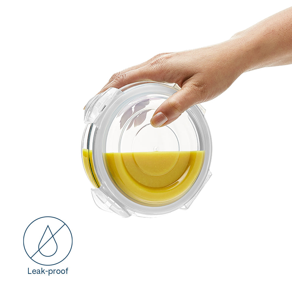 Borosil Klip N Store Round Glass Container (950 ml)