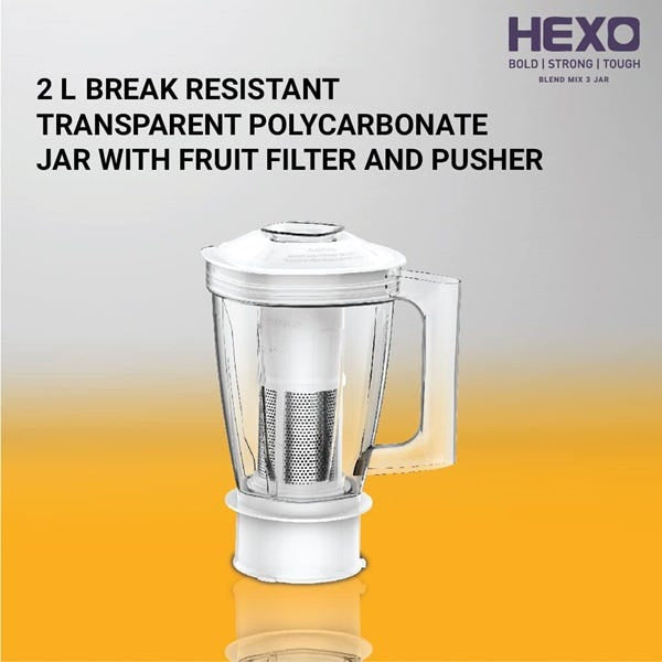 Hexo 1000W Mixer Grinder with 3 Jars