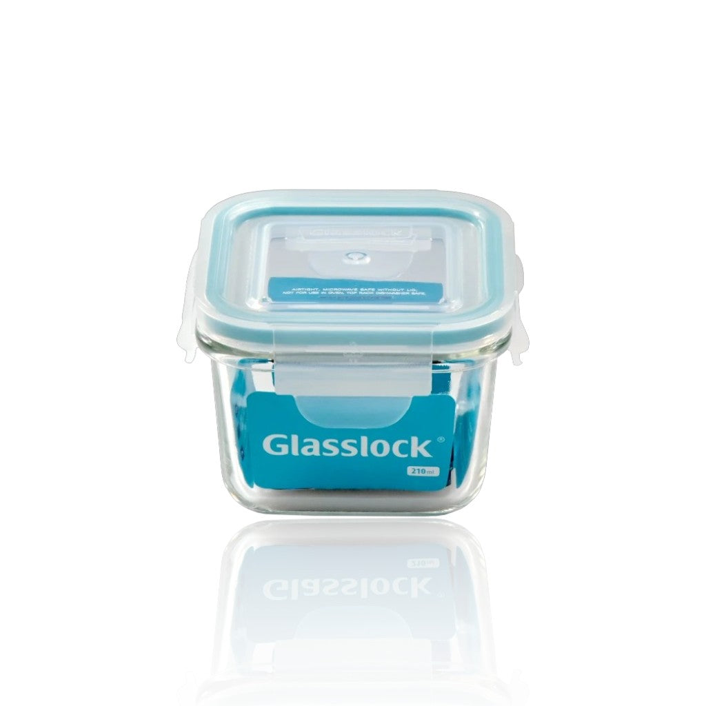 Glasslock Classic Square Glass Container (210 ml)