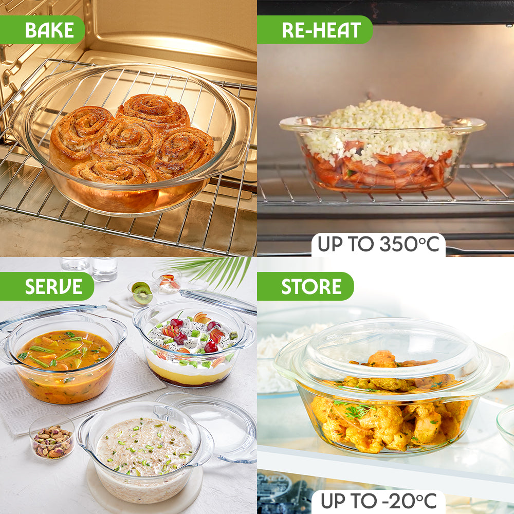 Borosil Round Casserole (700 ml)