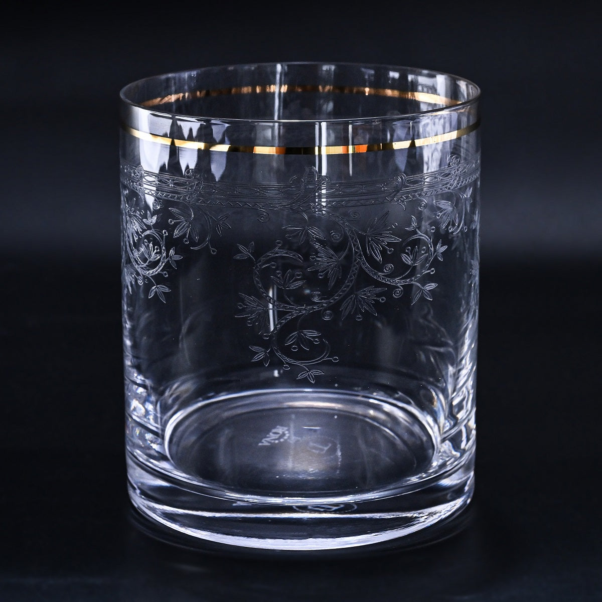 RONA Panto Gold-Rim Whisky Glass, Set of 4