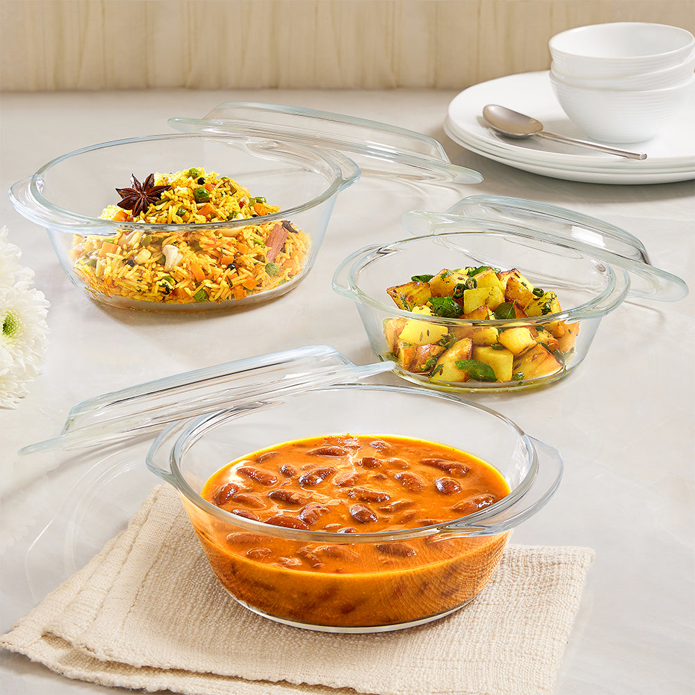 Borosil Round Casserole (700 ml)