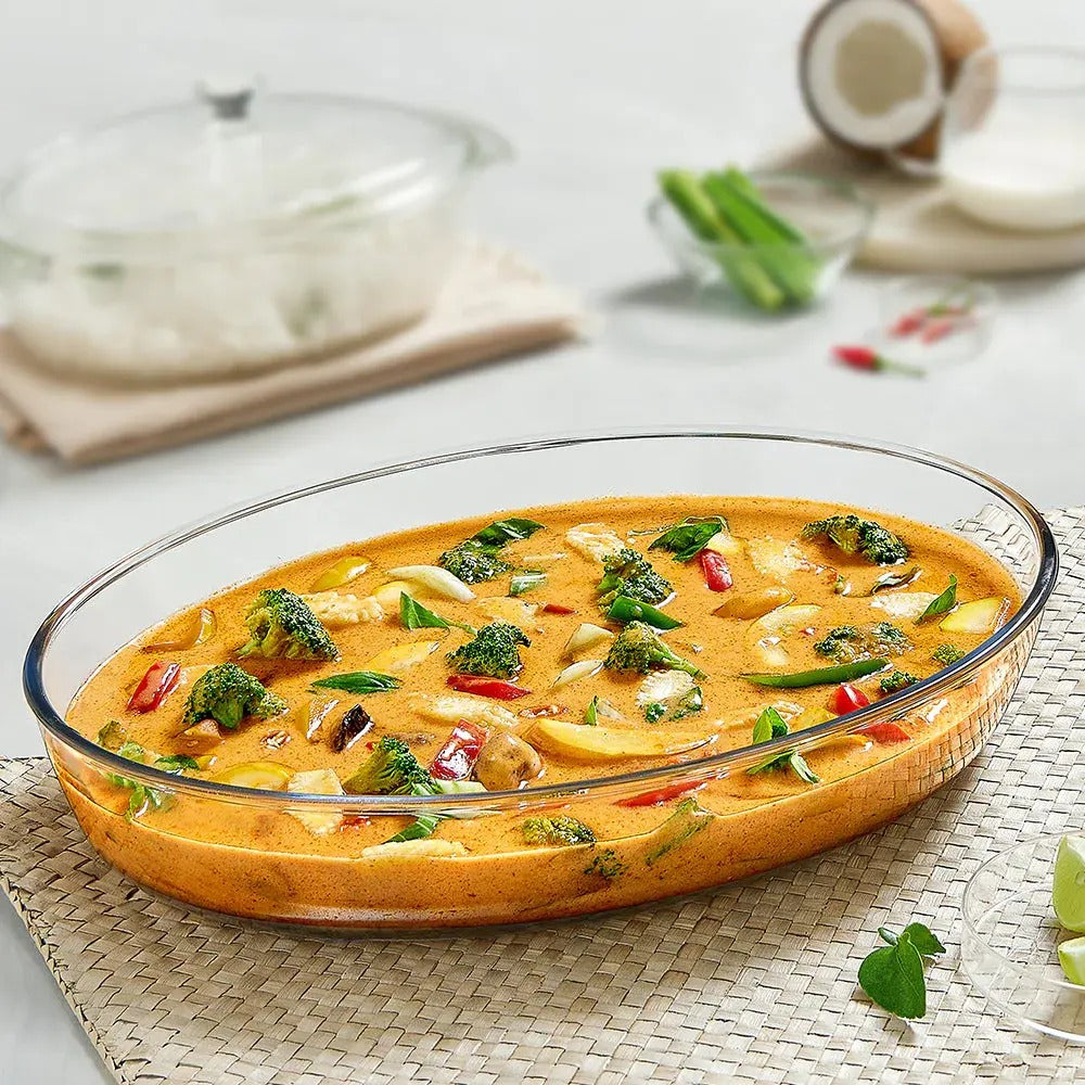 Borosil Oval Baking Dish (3 L)