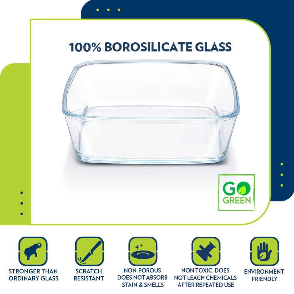 Borosil Everyday Square Dish (1.6 L)