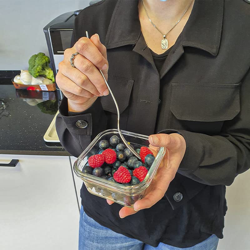 Glasslock Ring Taper Square Glass Container (400 ml)