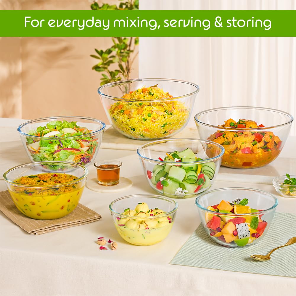 Borosil Mixing Bowl with Lid (500 ml)