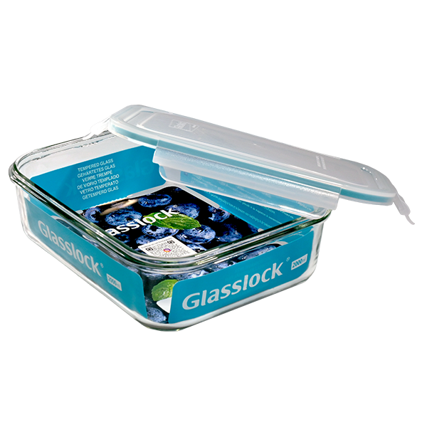 Glasslock Classic Rectangle Glass Container (2000 ml)
