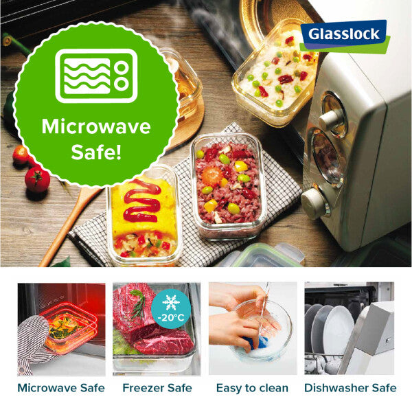 Glasslock Classic Rectangle Glass Container (150 ml)