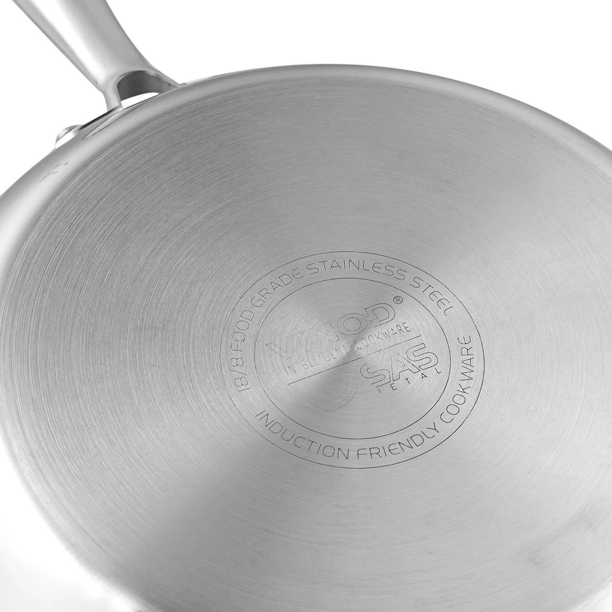 Vinod Platinum Triply Stainless Steel Frypan, Induction Friendly (20 cm)