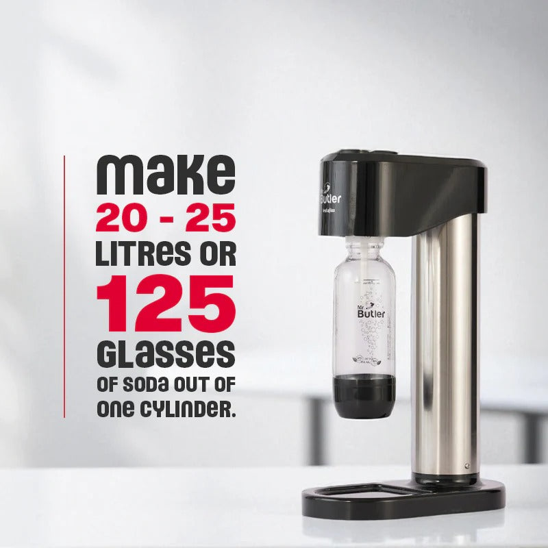Mr. Butler Instafizz Soda Maker (Single Cylinder Pack, 500ml)