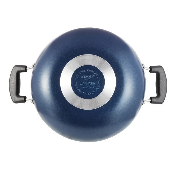 Vinod Zest Non-Stick Deep Kadai with Glass Lid (2 L)