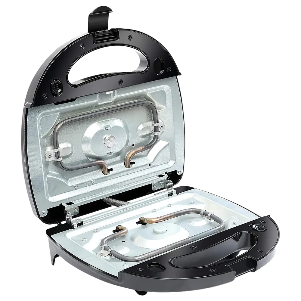 Russell Hobbs 3-in-1 Sandwich Maker (Black & Silver, 750W)