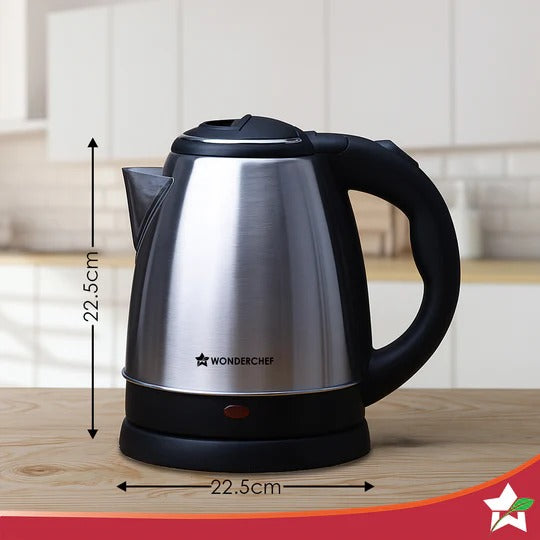 Wonderchef Crescent Electric Kettle (Silver, 1.5 Litre)