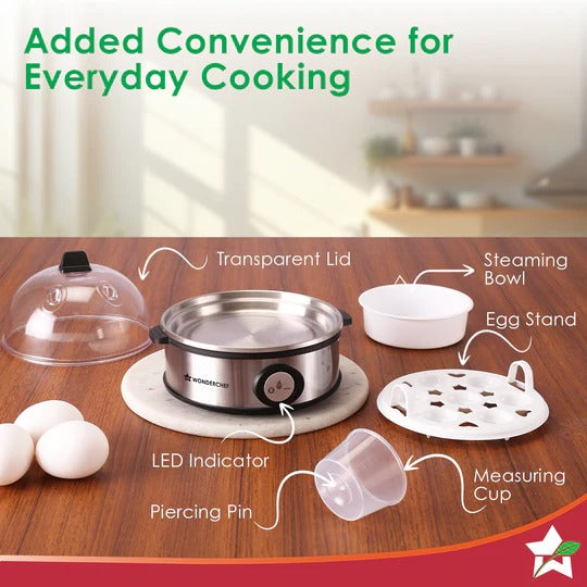 Wonderchef Essenza Instant Egg Boiler (7 Egg Capacity, 350W)