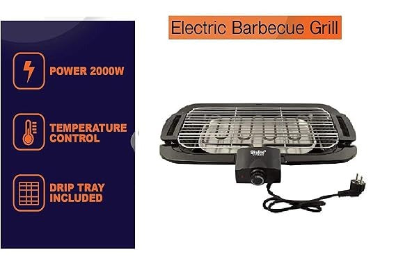 Skyline VT-7099 Electric Barbeque Grill & Tandoori Maker (Black, 2000W)