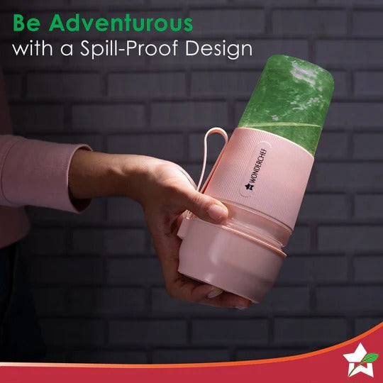 Wonderchef Nutri Cup Portable Blender (Pink, 300ml)