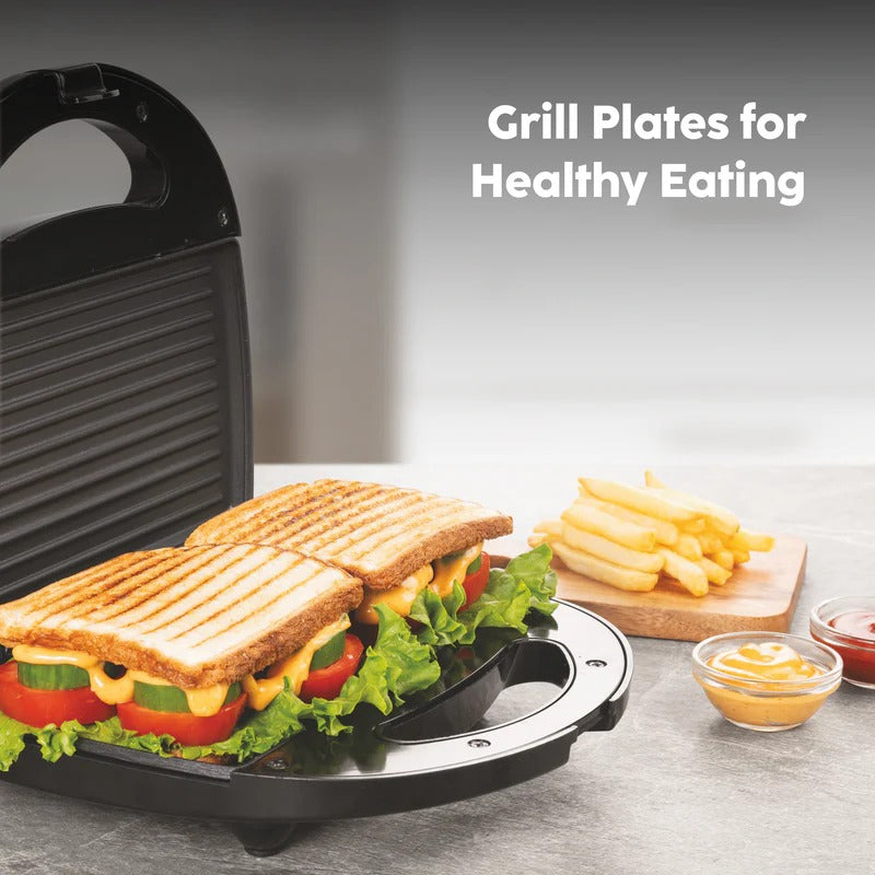 Glen Electric Sandwich Maker Grill (Black, 750W)