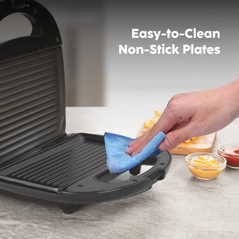 Glen Electric Sandwich Maker Grill (Black, 750W)