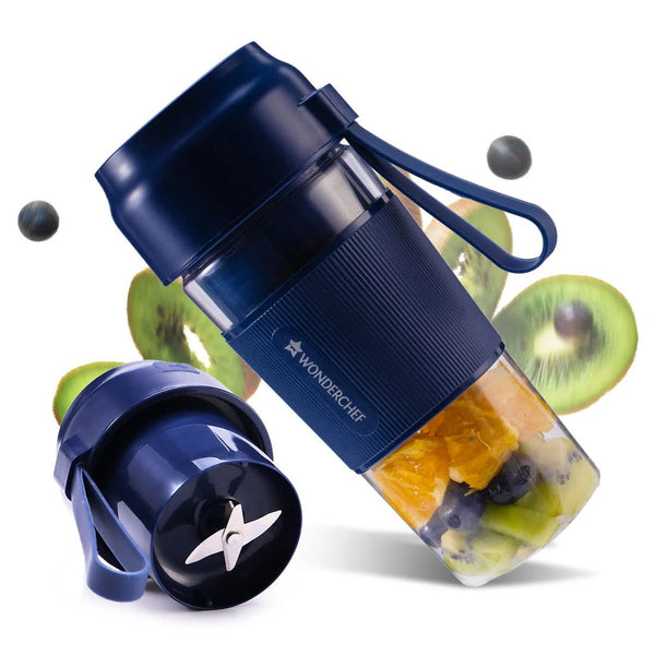 Wonderchef Nutri Cup Portable Blender (Blue, 300ml)