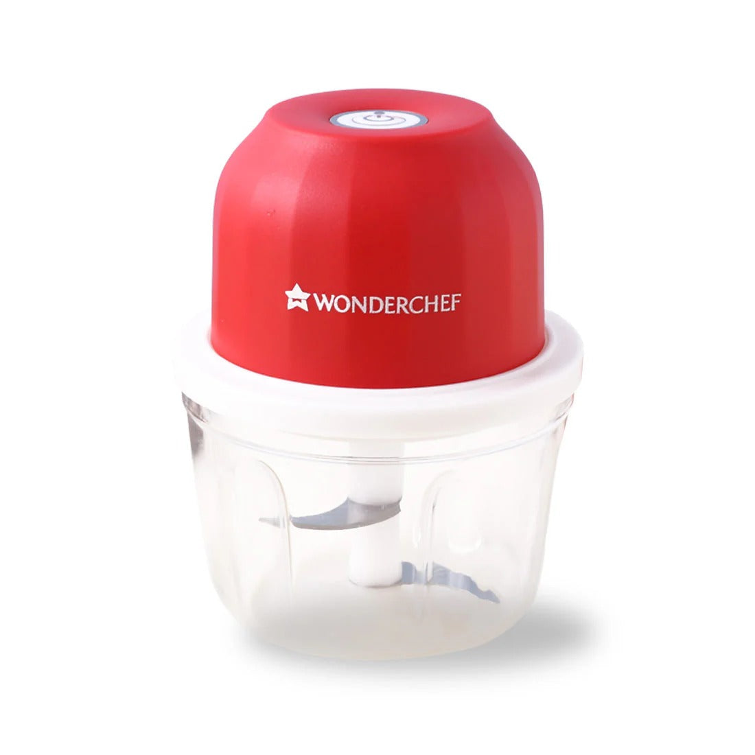 Wonderchef Zippy Cordless Electric Chopper (Red, 350ml)