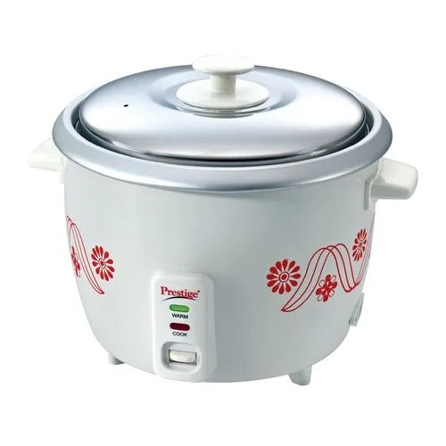 Prestige Delight PRWO 1.8 Electric Rice Cooker, White (1.8L)