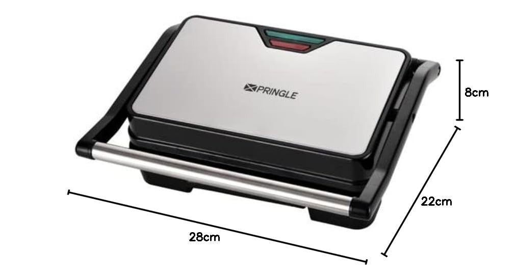 Pringle GM 722 Sandwich Maker & Panini Griller (Black, 850W)