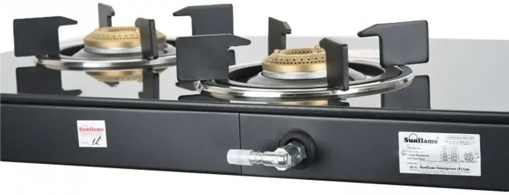 Sunflame Magna Glass Top Gas Stove (3 Burner, Manual Ignition)