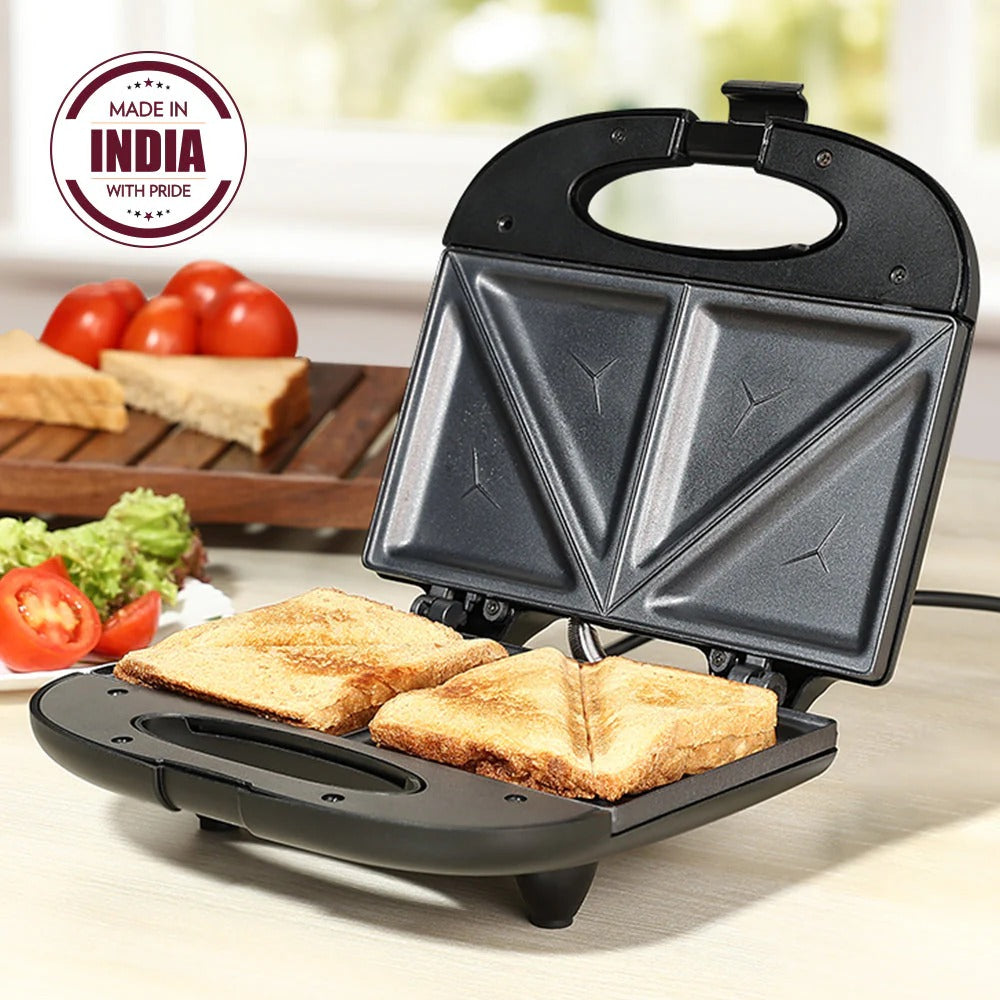 Borosil Klassy Sandwich Maker (Black, 800W)