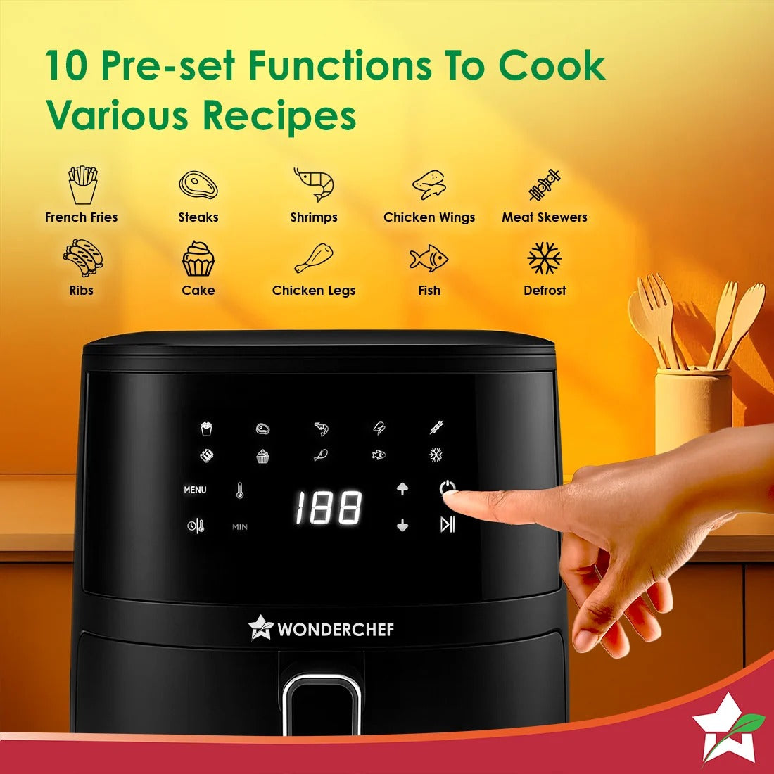 Wonderchef Neo Pro Digital Air Fryer (4.5L) (1300W)